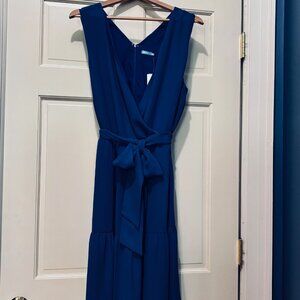 J. McLaughlin Lavinia Dress in Persian Denim - Size 14